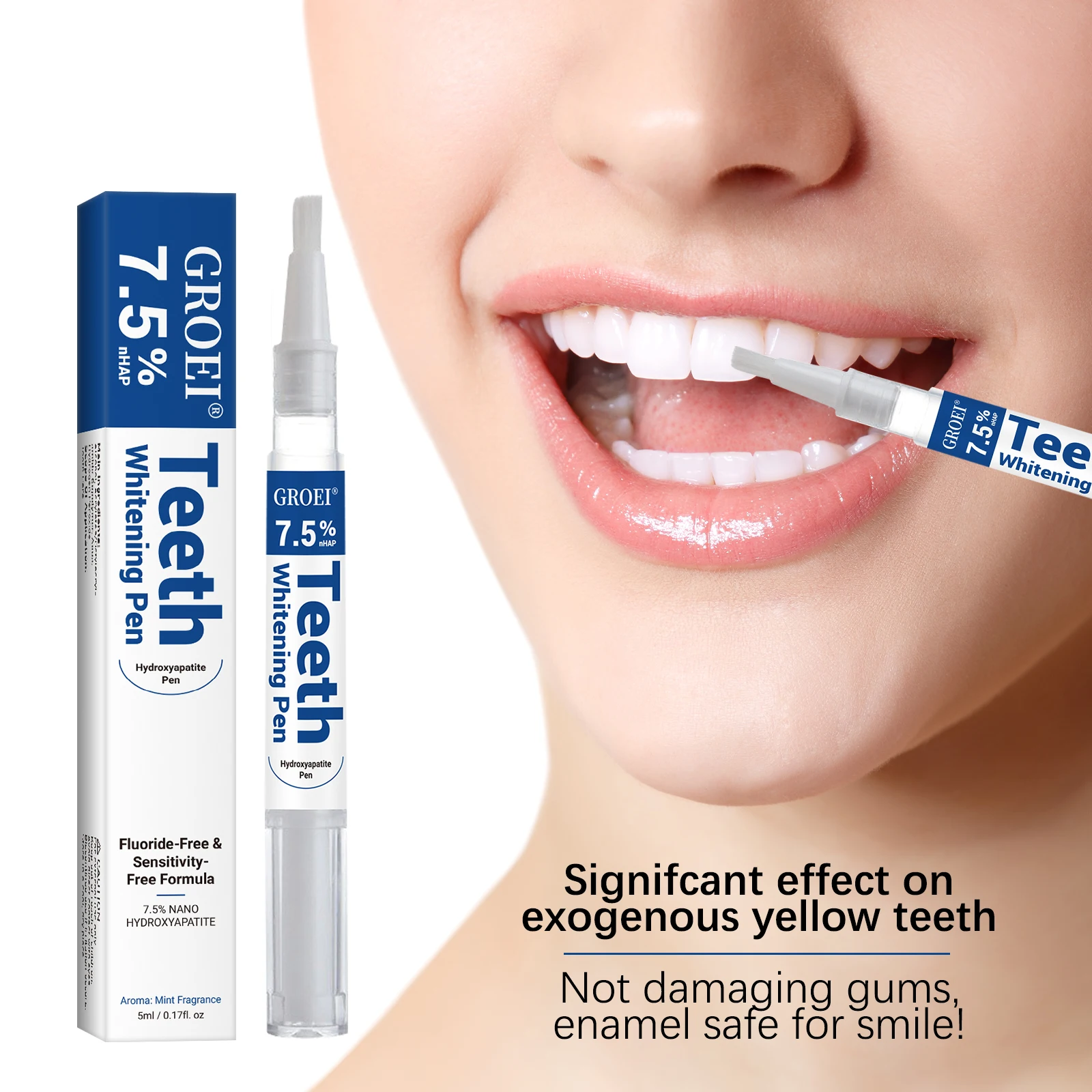 Teeth Whitening Hydrogen Peroxide - Hydroxyapatite Tooth Whitening Pen Dazzling White