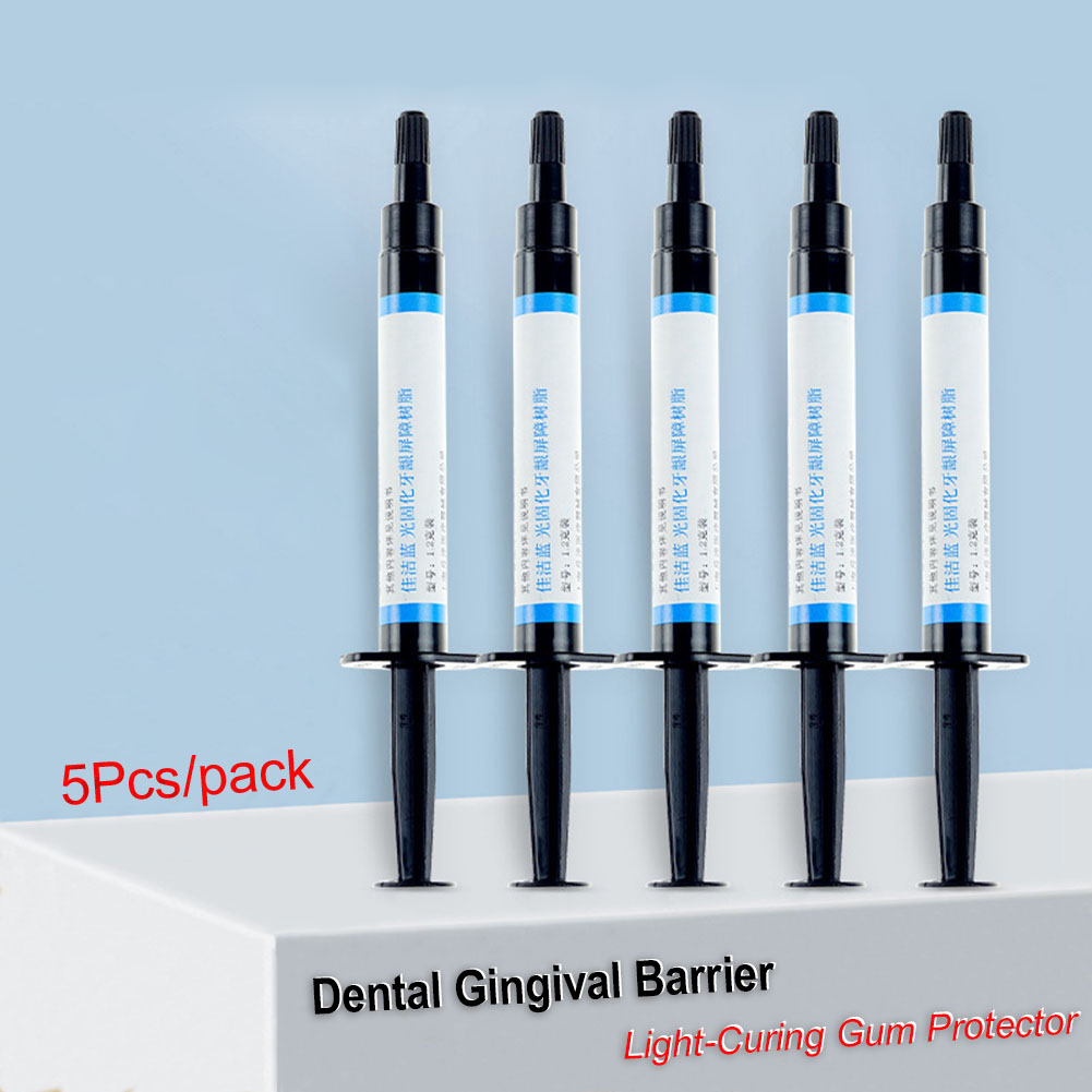 Teeth Whitening Gingival Barrier - 5Pcs/pack Light Curing Gingival Barrier Resin