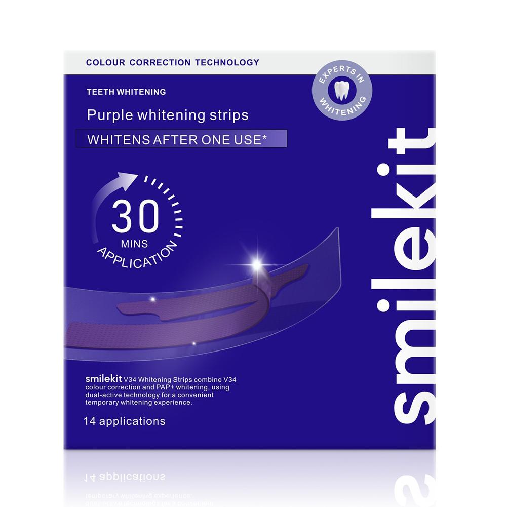 Teeth Whitening Quotes - ﻿Smilekit Teeth Whitening Strips Purple V34