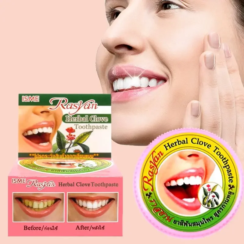 Teeth Whitening Quotes - Thai Clove/coconut Tooth Powder Rasyan Removal