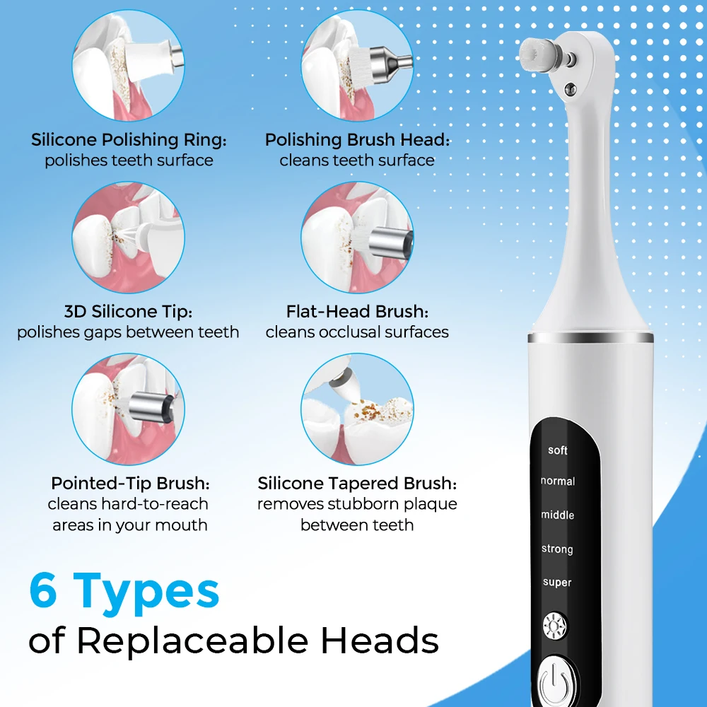Electric Tooth Polisher Teeth  - огляд і ціна Teeth Whitening Kit With Light