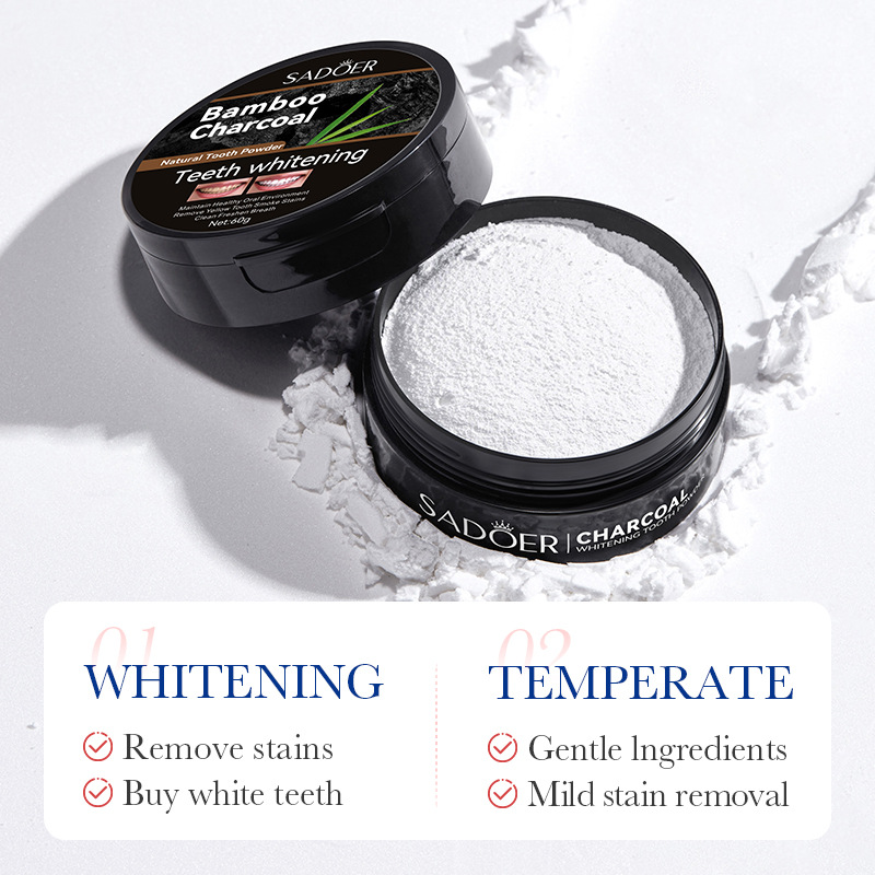 60g Tooth Whitening Powder Act - огляд і ціна Teeth Whitening Charcoal Powder