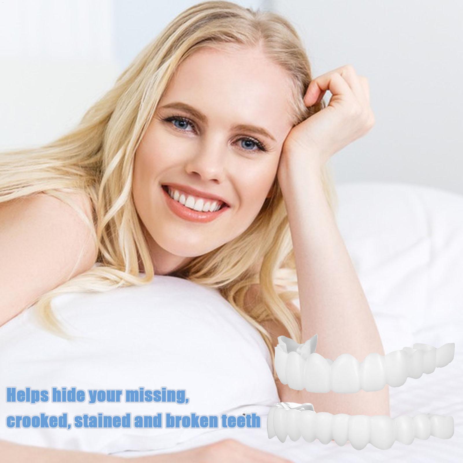 Dental Upper Lower Fake Teeth  - огляд і ціна Teeth Whitening For Braces