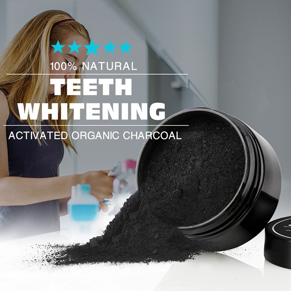 2 Types Teeth Whitening Powder - огляд і ціна Teeth Whitening Charcoal Powder