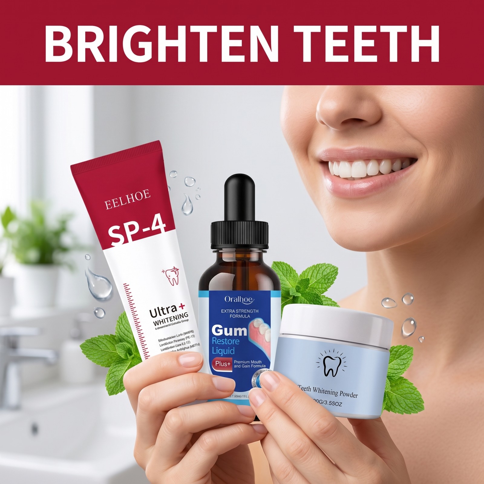 Oral Care Combo Set Whitening  - огляд і ціна Teeth Whitening Hydrogen Peroxide
