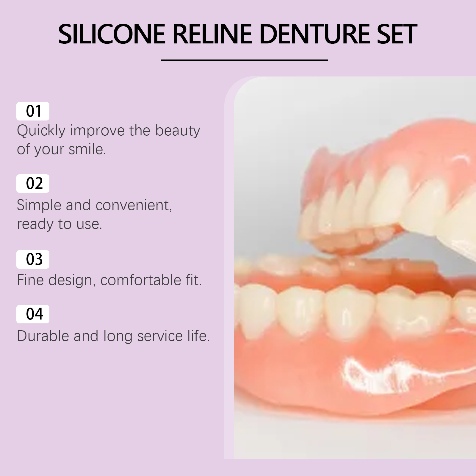 Silicone Denture Set Fit Tempo - огляд і ціна Teeth Whitening For Braces
