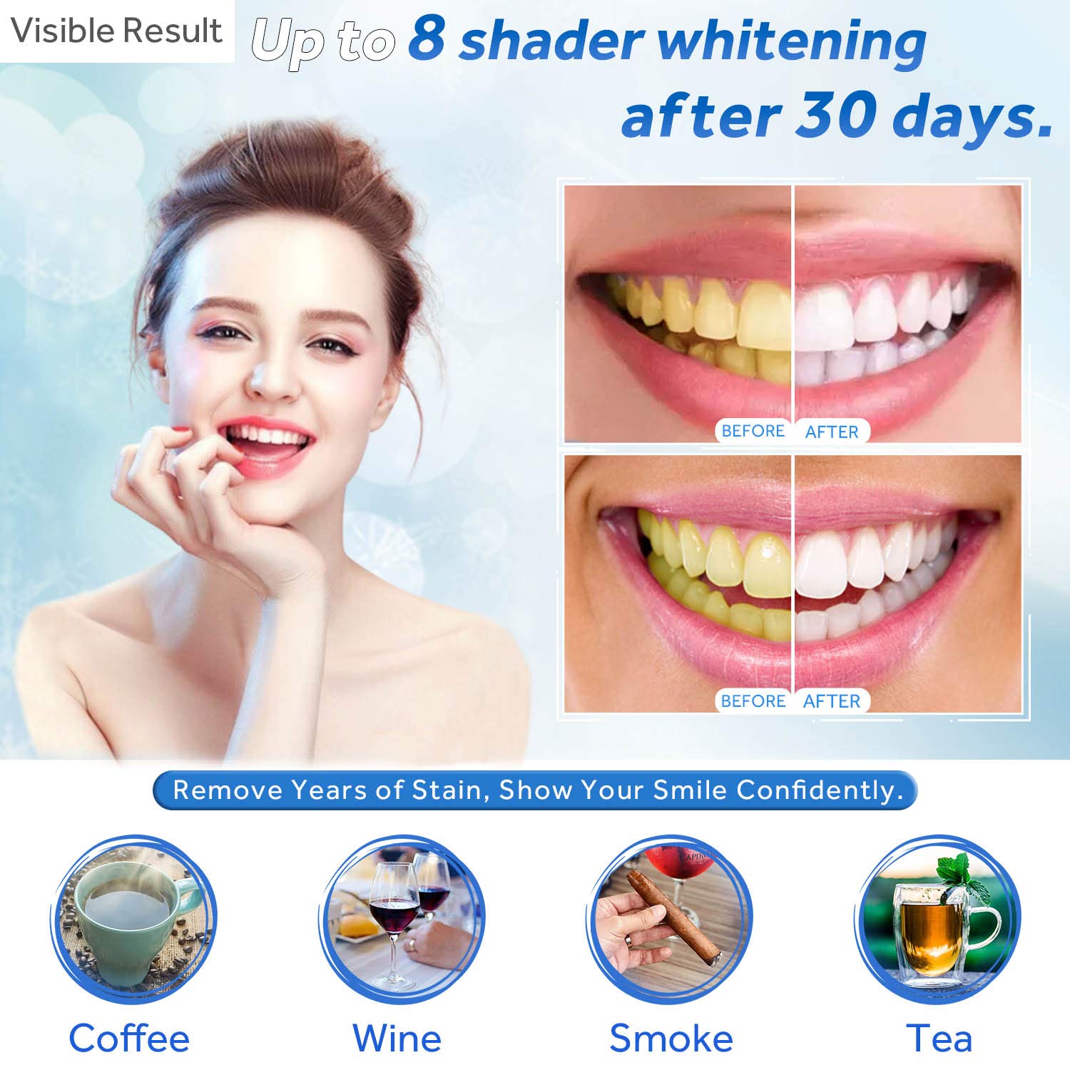 Teeth Whitening Gel Refill Syr - огляд і ціна Teeth Whitening Charcoal Powder