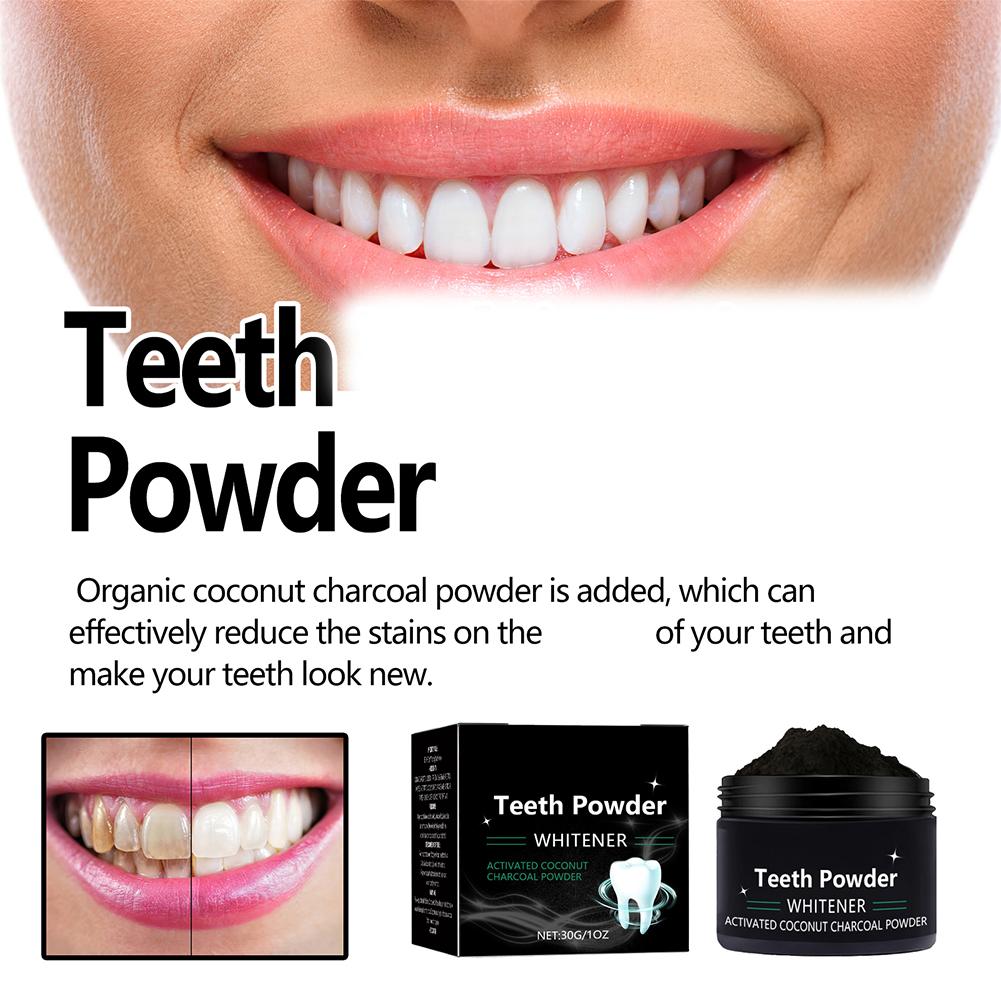 Teeth Whitening Powder,Natural - огляд і ціна Teeth Whitening Charcoal Powder