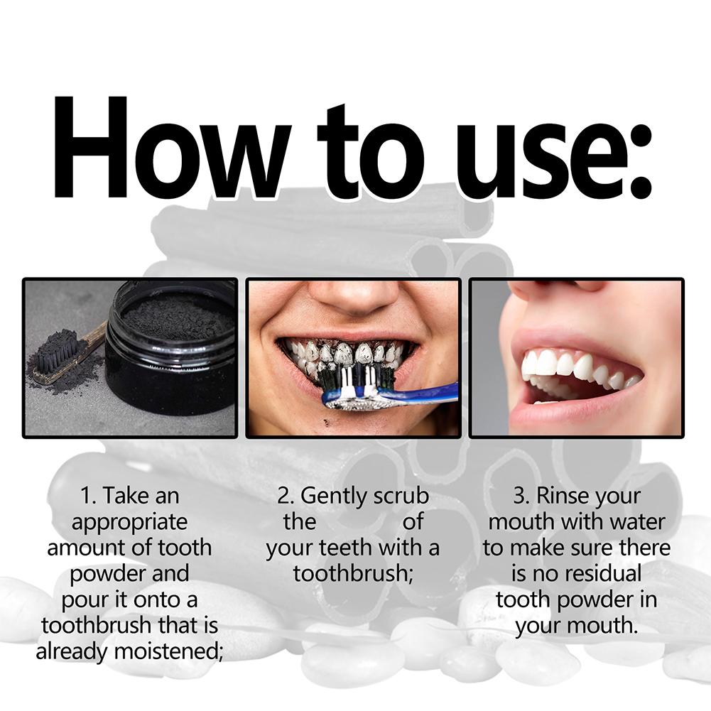 Teeth Whitening Powder,Natural - огляд і ціна Teeth Whitening Charcoal Powder