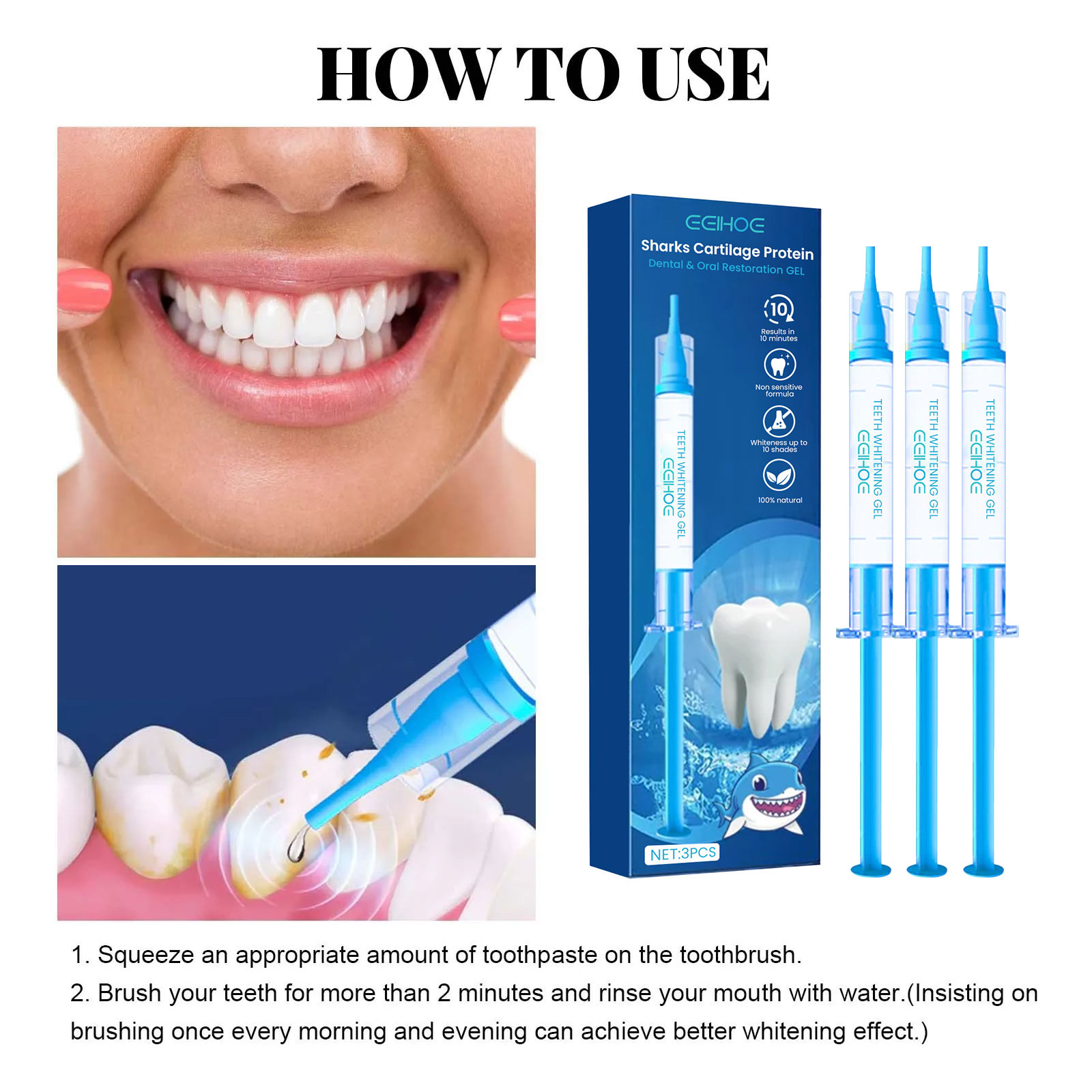Whitening Teeth Gel Bleaching  - огляд і ціна Whitening Pen Bleach