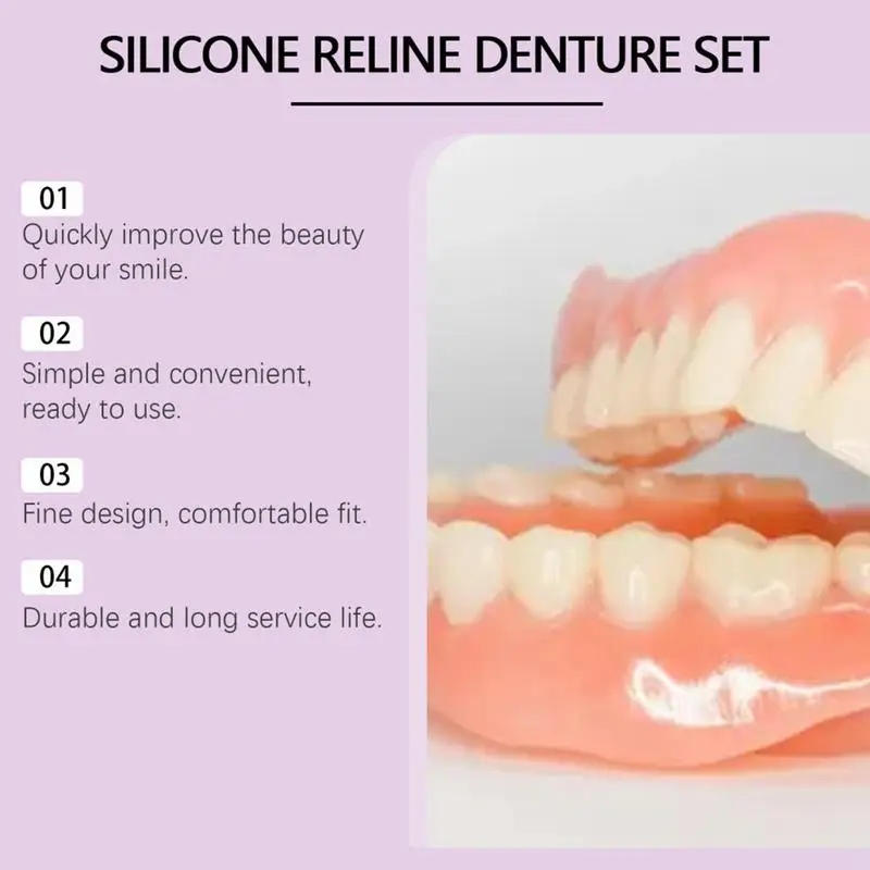 Silicone Denture Set Fit Tempo - огляд і ціна Teeth Whitening For Braces