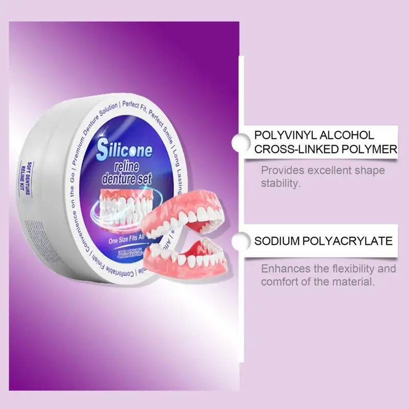 Silicone Denture Set Fit Tempo - огляд і ціна Teeth Whitening For Braces