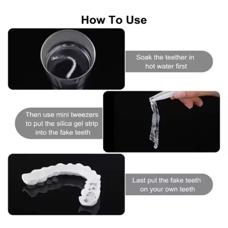 Teeth Veneers Whitening Dentur - огляд і ціна Teeth Whitening For Braces
