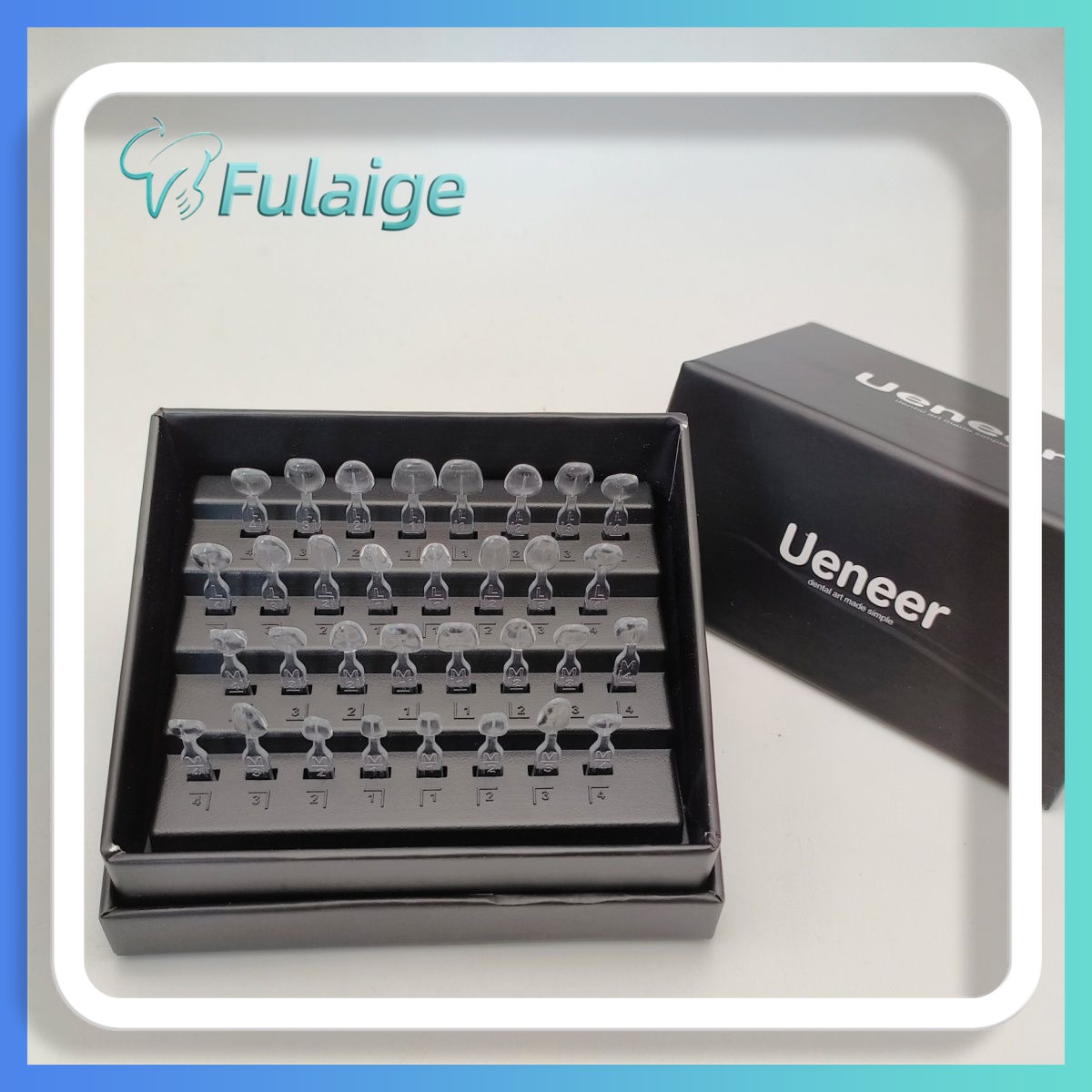 32pcs Press-On Dental Veneer M - огляд і ціна Teeth Whitening Kit With Light