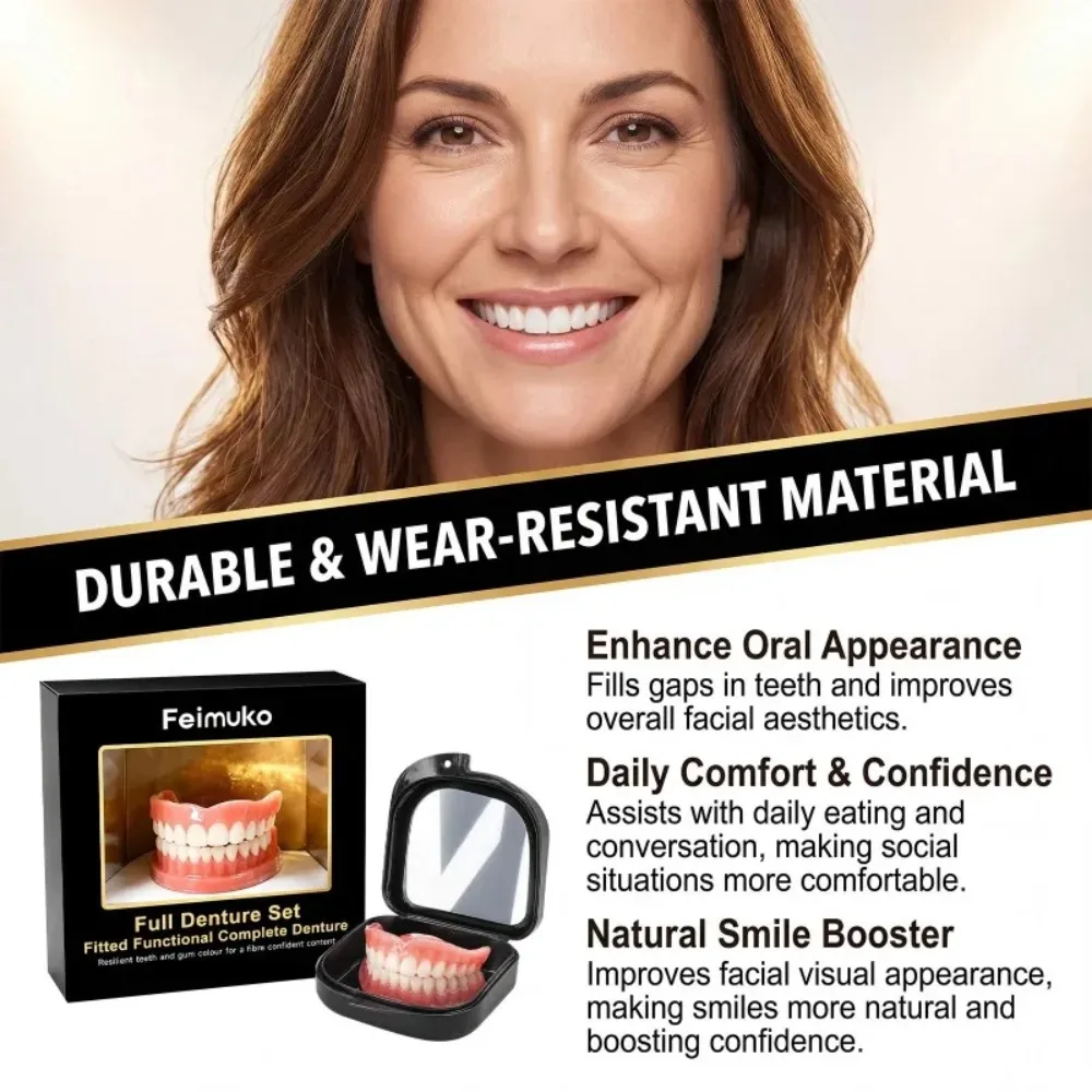 Full Set Dentures Fake Teeth B - огляд і ціна Teeth Whitening For Braces