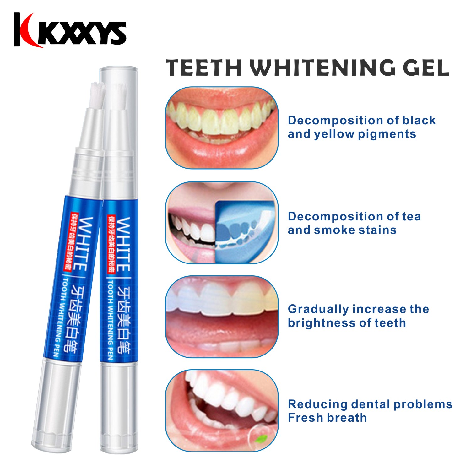 2pcs*3ml Popular White Teeth W - огляд і ціна Whitening Pen Bleach