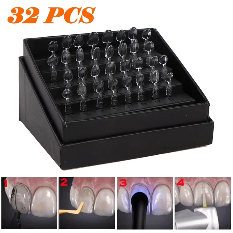 32pcs Dental Veneer Mould Kit  - огляд і ціна Teeth Whitening Kit With Light