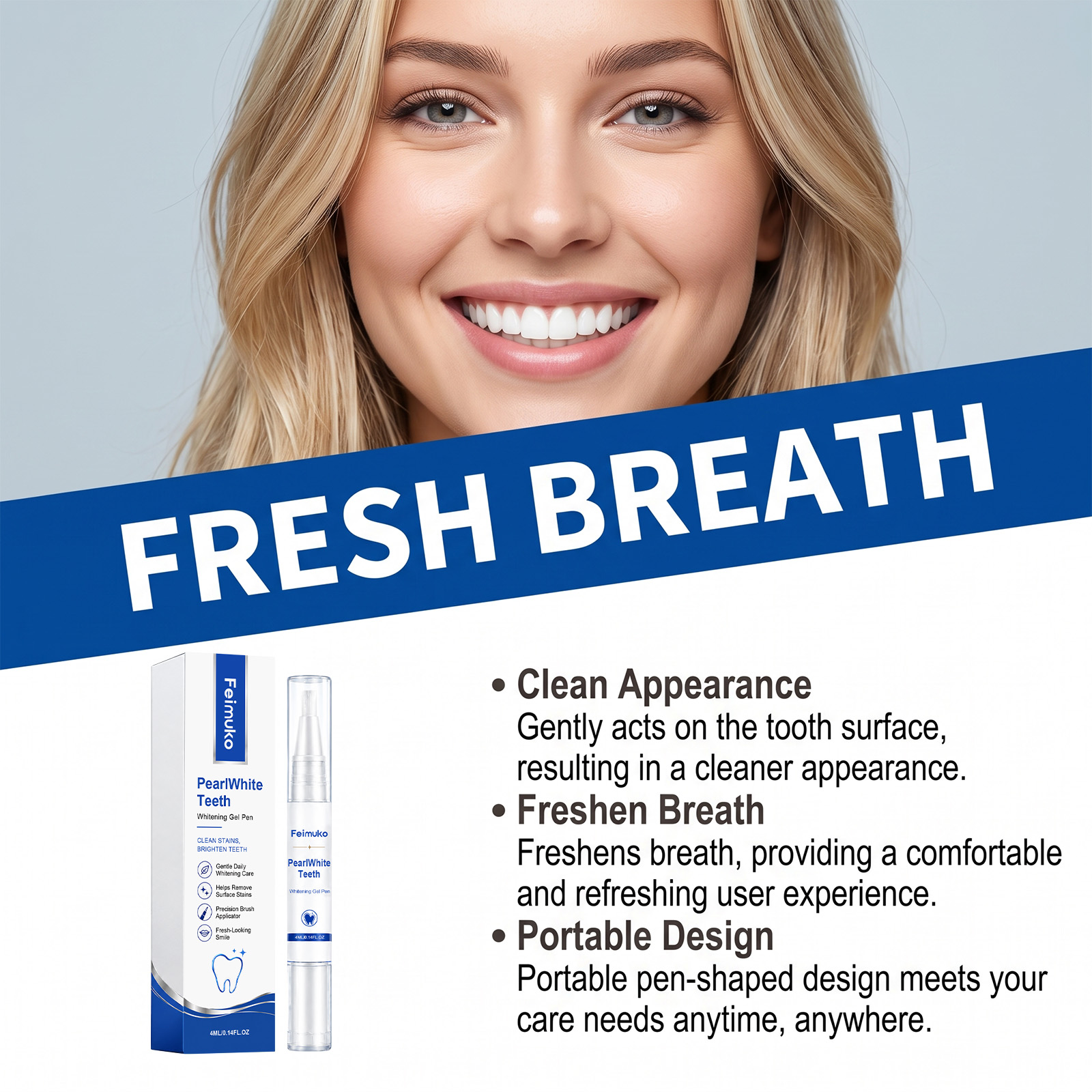 Portable Teeth Whitening Gel P - огляд і ціна Teeth Whitening Hydrogen Peroxide