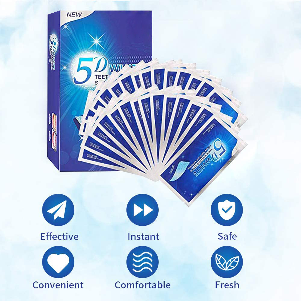 5D White Teeth Whitening Strip - огляд і ціна Teeth Whitening Hydrogen Peroxide