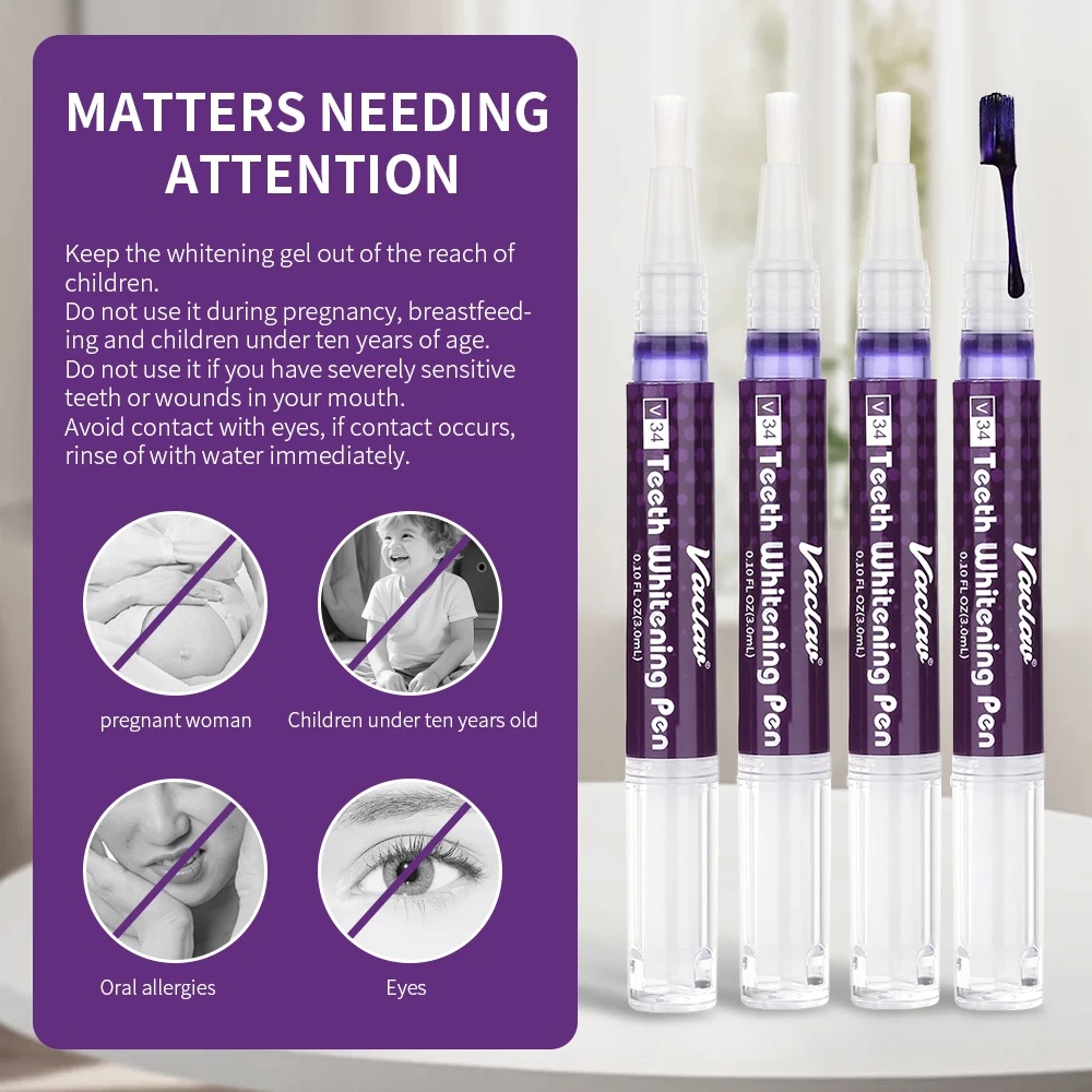 Vaclav V34 Purple teeth whiten - огляд і ціна Teeth Whitening Hydrogen Peroxide