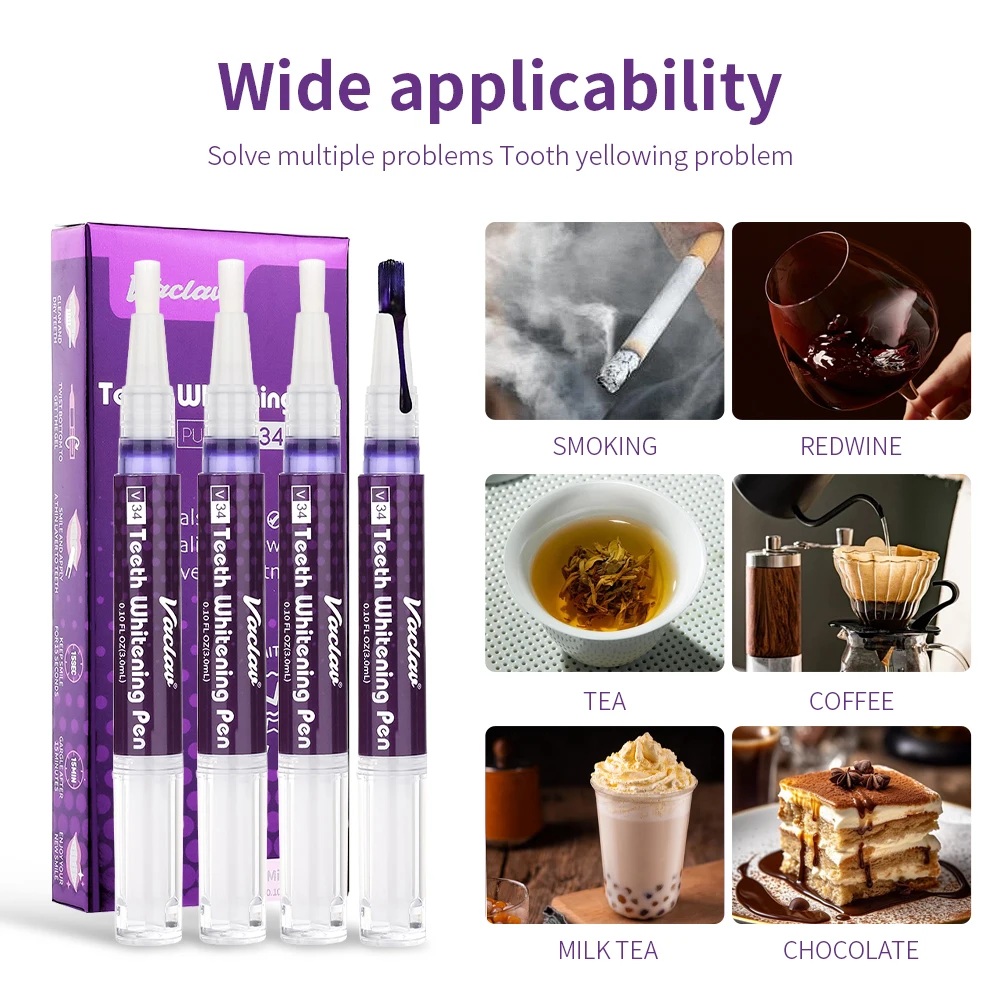 Vaclav V34 Purple teeth whiten - огляд і ціна Teeth Whitening Hydrogen Peroxide