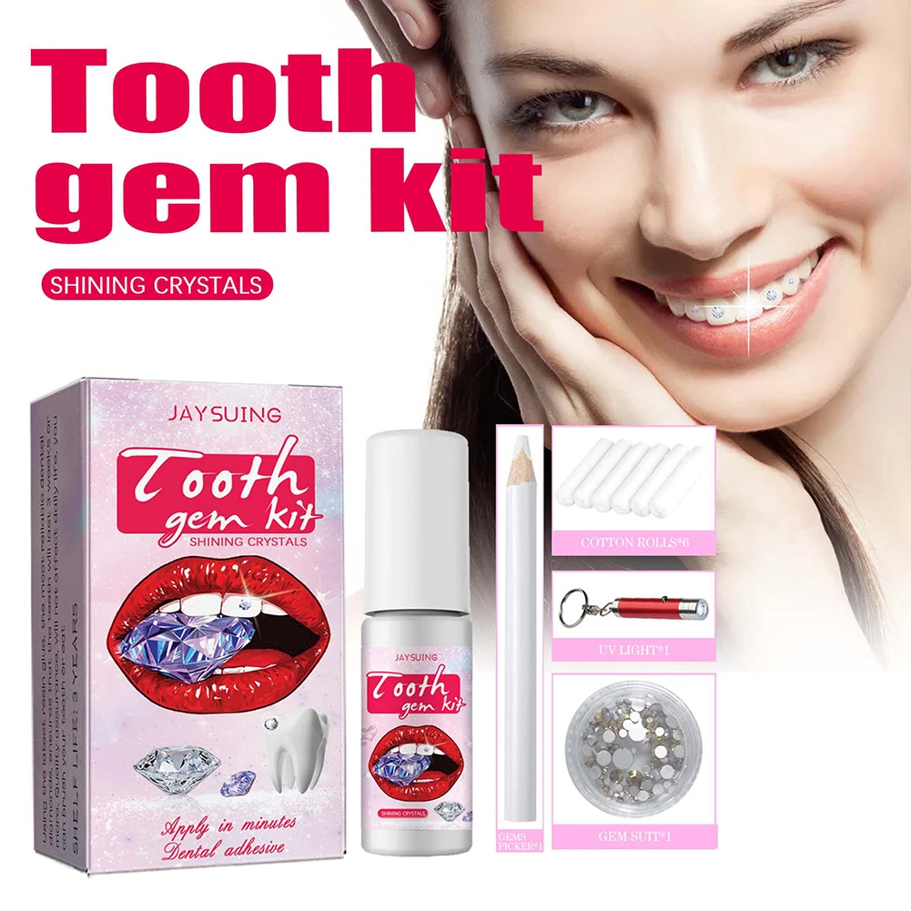 DIY Tooth Gems Kit with Crysta - огляд і ціна Teeth Whitening Kit With Light